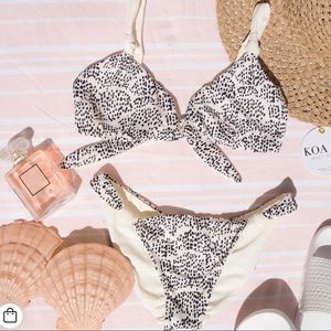 NWT Koa Swim Dot to Shell Reversible Bikini